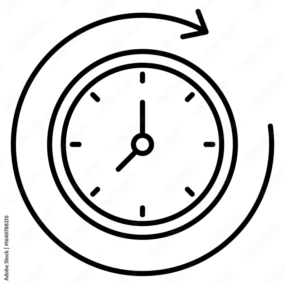 Poster time switch icon element for design