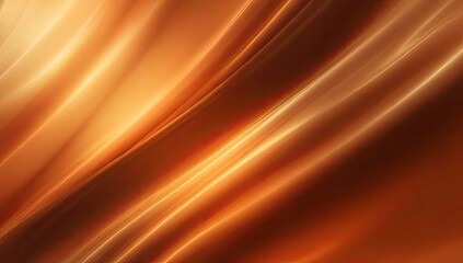 Abstract amber flowing lines