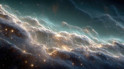Cosmic clouds, swirling nebulae, star dust