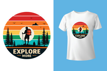 Hiking and dogs kinda day T shirt design