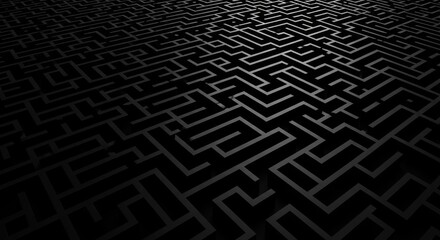 Dark 3d Maze Background Texture