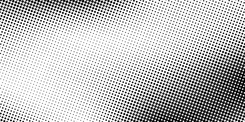grunge Halftone white and black dots pattern and black gradient grunge texture background. Dotted line comic sport style vector illustration