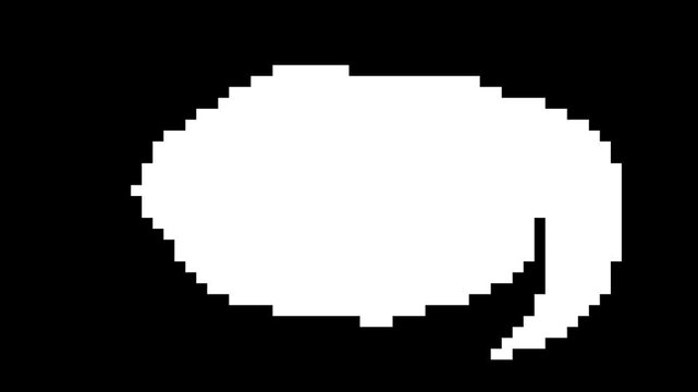 Black and white pixel transition