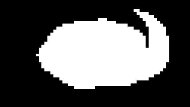 Black and white pixel transition
