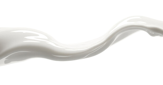 milk splash vector on transparent background.
