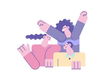 Social network and business concept