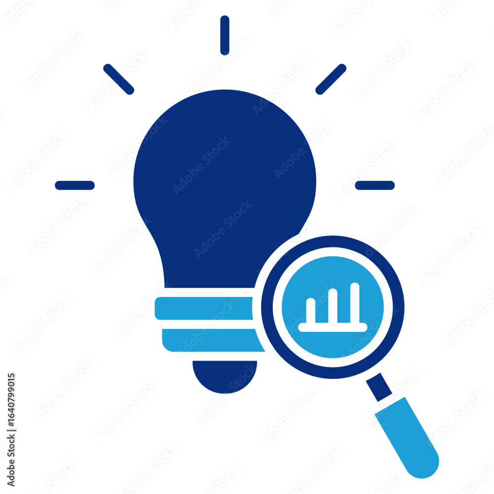 Poster idea result icon element for design