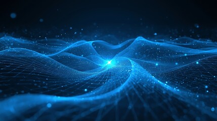abstract blue technology background with lines