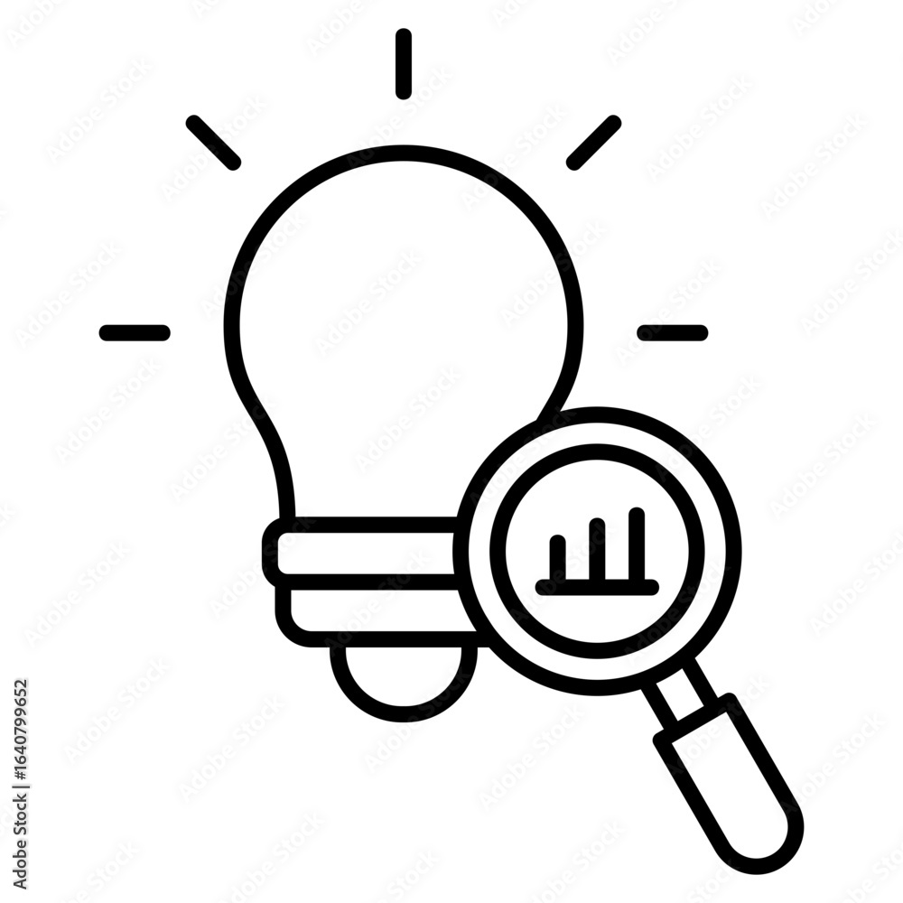 Poster idea result icon element for design