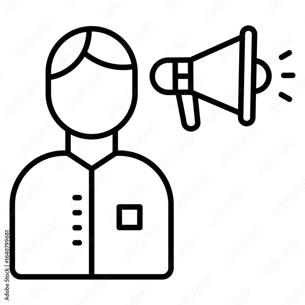 Poster demo session icon element for design
