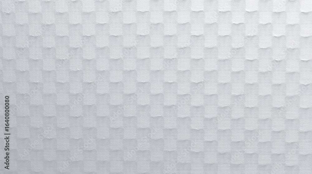 Aufkleber white geometric background with pattern, abstract texture of embossed paper or plastic, minimalist s