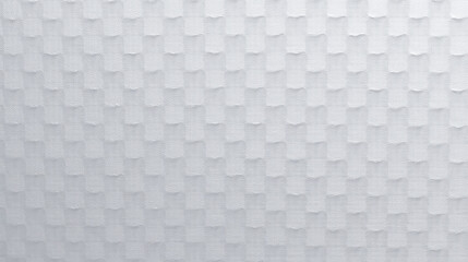 Fototapeta premium White geometric background with pattern, abstract texture of embossed paper or plastic, minimalist surface for modern architectural design or technology presentation