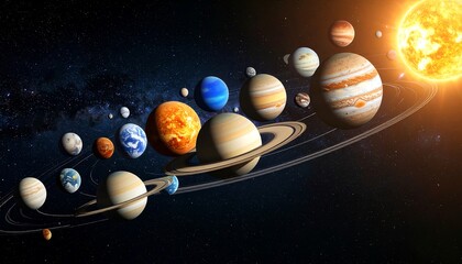 Solar System Planets Space 