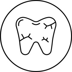 Broken Tooth Icon