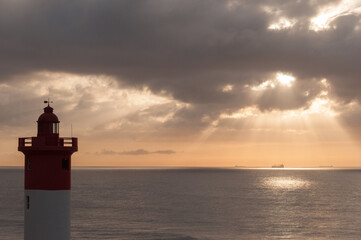 The lighthouse on Umhlangas beach was completed in 1954.