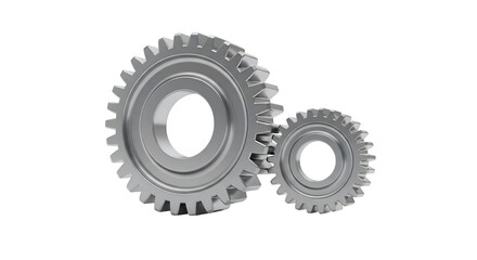 Gears Rotate Together Seamlessly, Transparent Background