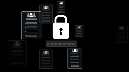 Software for security personal data	.Confidentiality documents and employee compliance rules.Documents law regulation and compliance rules.Documents confidentiality,cyber security protection concept.