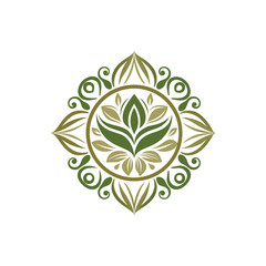 design-an-ornamental-floral-emblem-with-swirlig © jasmin