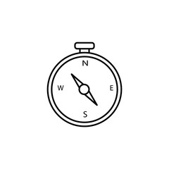 Icon a compass, isolated against a clean background.
