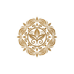 design-an-ornamental-floral-emblem-with-swirlig © jasmin