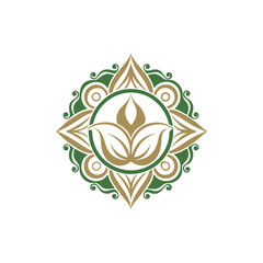 design-an-ornamental-floral-emblem-with-swirlig © jasmin