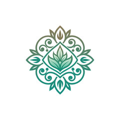 design-an-ornamental-floral-emblem-with-swirlig © jasmin
