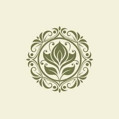 design-an-ornamental-floral-emblem-with-swirlig © jasmin