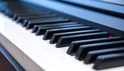Close-up piano keys