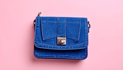 blue leather wallet