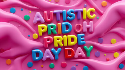 Autistic Pride Day: Colorful 3D Render