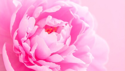 Naklejka premium Close-up pink peony blossoms