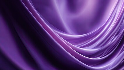 Deep purple draped fabric.  Smooth, flowing folds