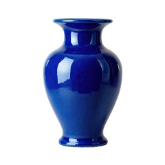 Deep blue ceramic vase