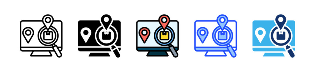 Time Tracking Icon Collection With Multiple Styles