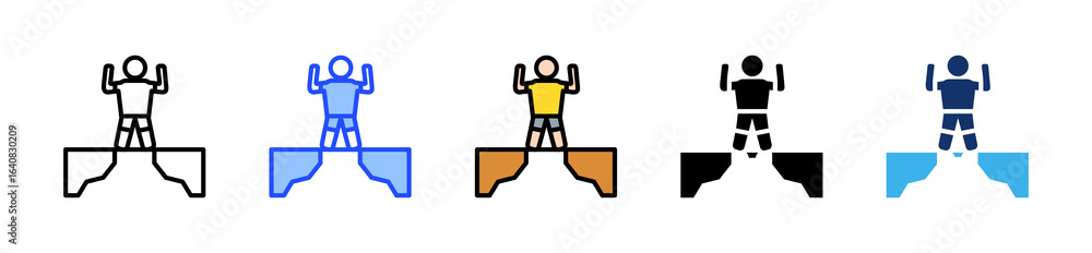 Poster determination icon collection with multiple styles