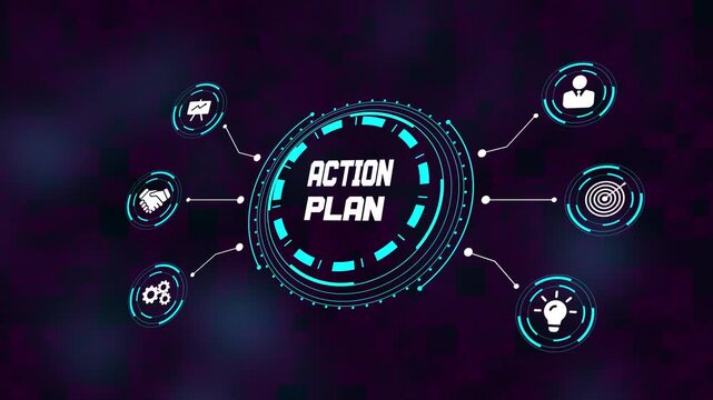 Action plan coaching mentoring business training education concept