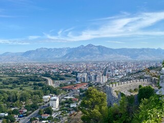panoramic view of the city of skadar Albania 