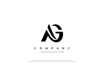 AG Lettermark Logo Modern Monogram for Business Branding