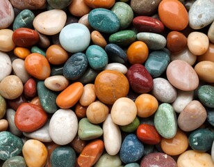 Colorful smooth stones (1)