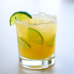 Refreshing caipirinha cocktail recipe with lime and cachaça for summer parties drink