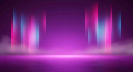 Neon glowing light background with abstract gradient colors