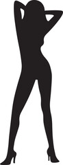 Young woman of stand posing