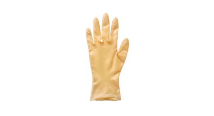Professional latex glove ready for sterile medical procedures or industrial protection, offering reliable barrier defense