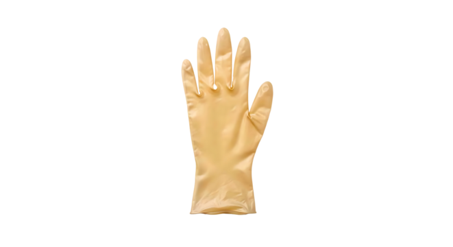 Professional latex glove ready for sterile medical procedures or industrial protection, offering reliable barrier defense