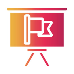 presentation Gradient icon