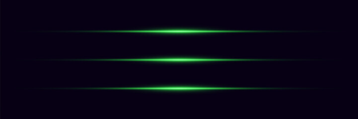 Neon green light lines with speed motion effect.