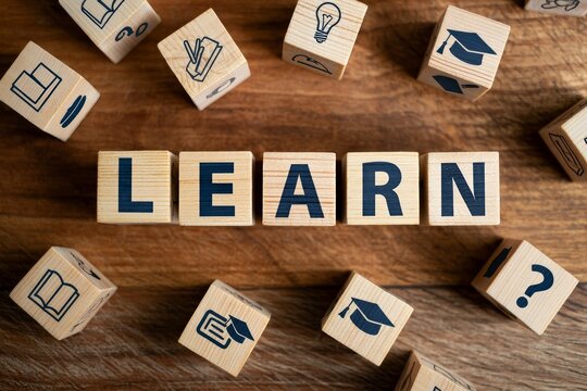Learn and grow your knowledge with educational wooden blocks for students and teachers