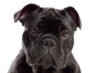 Obraz premium Black French Bulldog isolated on transparent background