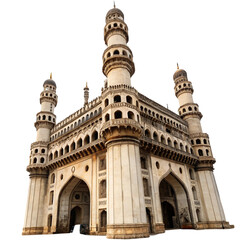 Charminar in Hyderabad isolated on transparent background  
