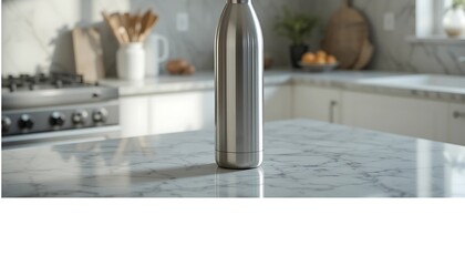 Stainless Steel Water Bottle Kitchen Counter - Minimalist design